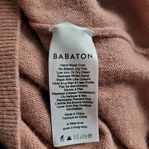 Aritzia Babaton Byron Derma Wool Cashmere Blend Sweater Size XS - Picture 6 of 8